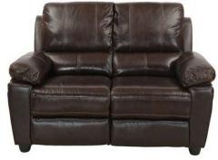 @home Marshall Two Seater Sofa in Russet Brown Colour Leatherette