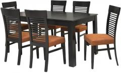 @Home Mellow Six Seater Dining Set in Cappuccino colour