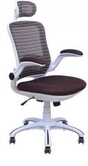 @Home Oram High Back Office Chair in White Brown colour
