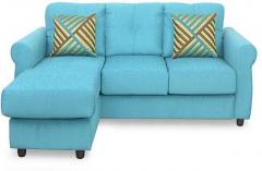 @home Robin Two Seater Sofa with Lounger in Aqua Colour