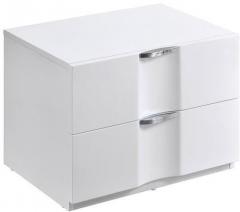 @home Scoop High Gloss Night Stand in White Colour