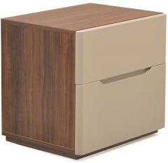 @Home Vincent Two Drawer Night Stand in Brown Colour