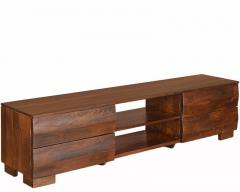 @home Waves Low Hight Wall Unit with Walnut Finish