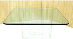 Avrian Square Glass top coffee Table Top Center/sofa Table Top at Home/Office 8mm Clear Glass Coffee Table