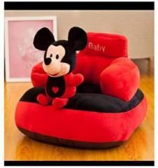 Avs Mickey Shape Soft Plush Cushion Baby Sofa Seat or Rocking Chair for Kids 45 cm Fabric Sofa