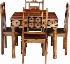 Balaji Four Seater Dinging Table Set Solid Wood 4 Seater Dining Set