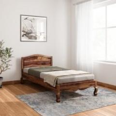 Balaji Wooden Sheesham Wood Solid Wood Single Bed