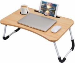 Bbd Kitchen Shop Multipurpose Laptop Table with Dock Stand & Non Slip Legs Foldable and Portable Lapdesk for Study & Bed Solid Wood Study Table