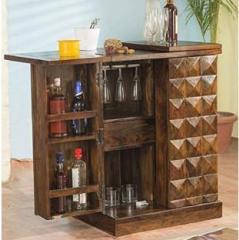Bharat Furniture House Bar Cabinet for Home Solid Wood Bar Cabinet