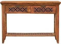 Bharat Furniture House Console TableHoney Finish Solid Wood Console Table