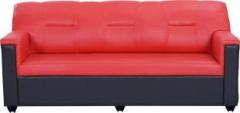 Bharat Lifestyle Expresso Leatherette 3 Seater Sofa