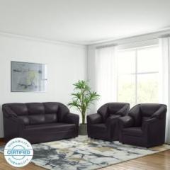 Bharat Lifestyle Riyan Leatherette 3 + 1 + 1 Sofa Set