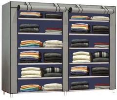 Bhimada cloth stand rack shelf almirah PVC Collapsible Wardrobe