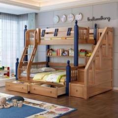 Black Pearl Furniture Sheesham Wooden Bunk Size Bed For Kids | Solid Wood Bunk Bed