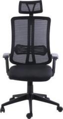 Bluebell ERINA ERGONOMIC HIGH BACK REVOLOVING/EXECUTIVE CHAIR WITH ADJUSTABLE LUMBER SUPPORT, ADJUSTABLE ARMS, ADJUSTABLE HEADREST AND BREATHEABLE MESH BACK Mesh Office Executive Chair