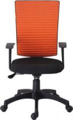 Bluebell VERVE ERGONOMIC MED BACK OFFICE REVOLOVING/EXECUTIVE/WORKSTATION CHAIR WITH FIX ARMS Fabric Office Executive Chair