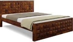 Bm Wood Furniture Sheesham Wood Bed for Bedroom|Queen Bed|Stylish Bed| Solid Wood Queen Bed