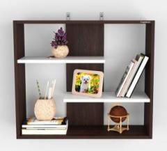 Captiver Royal Wall Hanging Combo Color Wall Shelf Wooden Engineered Wood Open Book Shelf