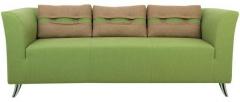 CasaCraft Adelia Three Seater Sofa in Pear Green Colour
