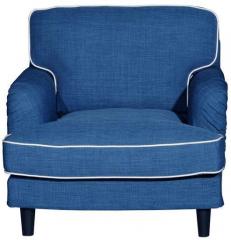 CasaCraft Anabel One Seater Sofa in Columbia Blue Colour