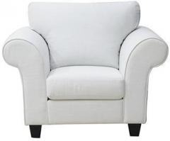 CasaCraft Anapolis One Seater Sofa in Pearl White Colour