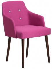 CasaCraft Calascio Chair in Pink Color with Buttons