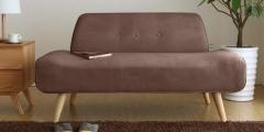 CasaCraft Camilia Two Seater Sofa in Brown Colour