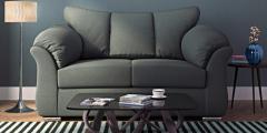 CasaCraft Carina Two Seater Sofa in Graphite Grey Colour