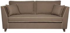 CasaCraft Carmelo Three Seater Sofa in Dark Brown Colour
