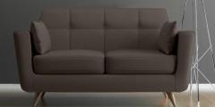 CasaCraft Castello Two Seater Sofa in Chocolate Brown Colour