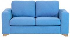 CasaCraft Iganzio Two Seater Sofa in Aegean Blue Colour