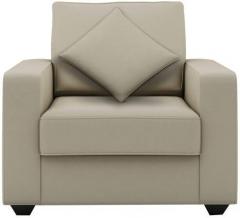 CasaCraft Jordana One Seater Sofa in Beige Colour