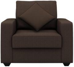 CasaCraft Jordana One Seater Sofa in Cedar Brown Colour