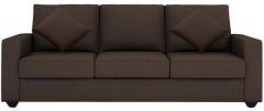 CasaCraft Jordana Three Seater Sofa in Cedar Brown Colour
