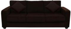 CasaCraft Jordana Three Seater Sofa in Chestnut Brown Colour