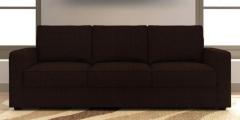 CasaCraft Jordana Three Seater Sofa in Saddle Brown Colour