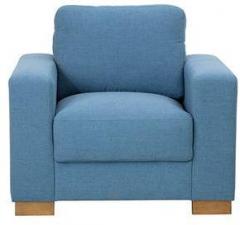 CasaCraft L'Aquila One Seater Sofa in Aegean Blue Color