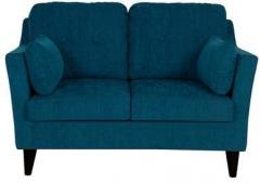 CasaCraft Liliana Two Seater Sofa in Peacock Blue Colour
