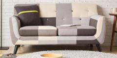CasaCraft Medellin Two Seater Sofa in Grey Multi Colour