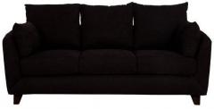 CasaCraft Nikole Three Seater Sofa in Chestnut Brown Colour