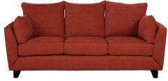 CasaCraft Nikole Three Seater Sofa in Rust Colour