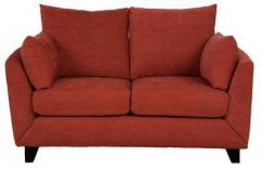 CasaCraft Nikole Two Seater Sofa in Rust Colour