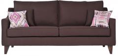 CasaCraft Pamplona Three Seater Sofa in Chestnut Brown Colour