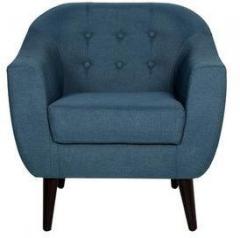 CasaCraft Tokyo Totally One Seater Sofa in Navy Blue Colour