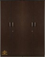 Caspian Wooden Cupboard || Home Storage Cabinet, Hanging Space for Clothes Engineered Wood 4 Door Wardrobe