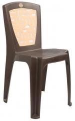 Cello Aurina High Back Chair Set of Two in Brown Colour