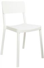 Cello Eskimo Cafeteria Chair Set of Two in White Colour