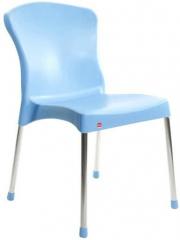 Cello Milano Cafeteria Chair Set of Two in Blue Colour