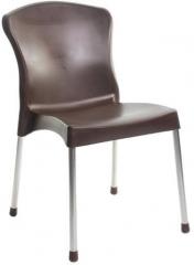 Cello Milano Cafeteria Chair Set of Two in Brown Colour