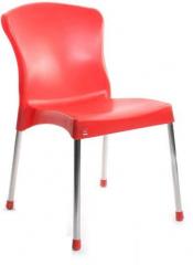 Cello Milano Cafeteria Chair Set of Two in Red Colour